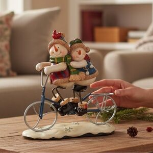 Charming Snowman Couple Holiday Decor